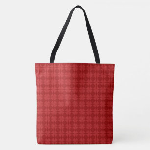Red on Red Circles   Holiday Tote Bag