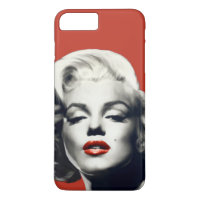 Red on Red Lips Marilyn