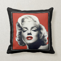 Red on Red Lips Marilyn