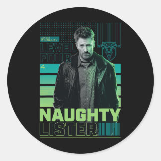 Red One - Naughty Lister Classic Round Sticker