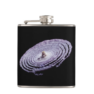 Red Onion Portrait Hip Flask