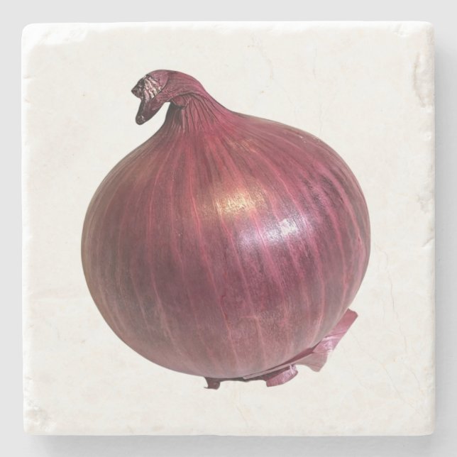 Red Onion Stone Coaster (Front)