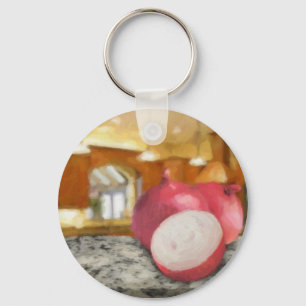 Red Onions Key Ring