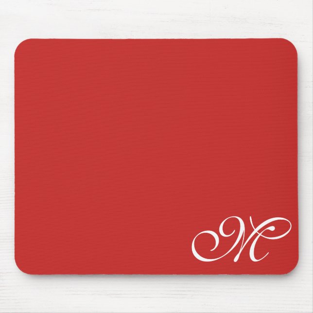 Red or Choose Your Colour Mouse Pad (Front)