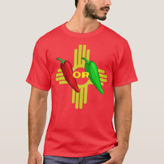 Red or Green Chile Hatch New Mexico Zia   1  T-Shirt