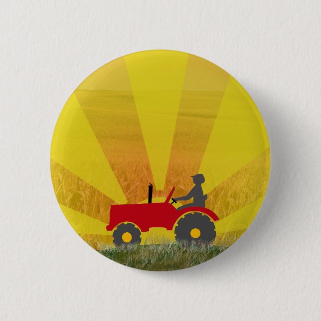Red or Green Tractor Button (Front)