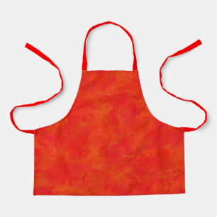 Red Orange Abstract Pattern Apron