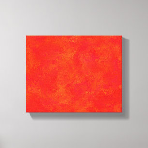 Red Orange Abstract Pattern Stretched Canvas Print