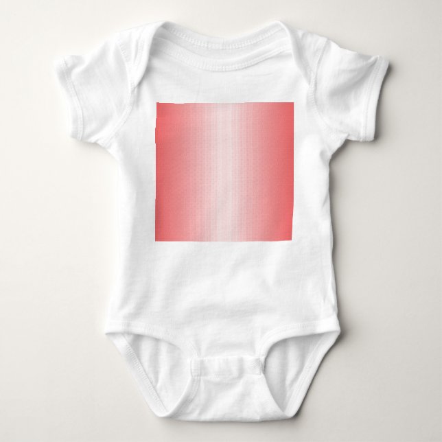 Red, orange, and pink brushstrokes blend together  baby bodysuit (Front)