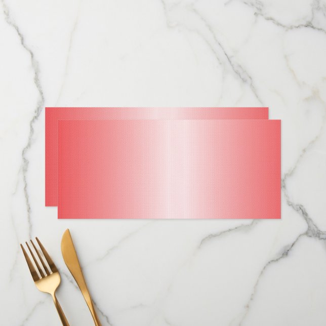 Red, orange, and pink brushstrokes blend together  menu (Front/Back In Situ)