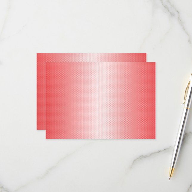 Red, orange, and pink brushstrokes blend together  RSVP card (Front/Back In Situ)