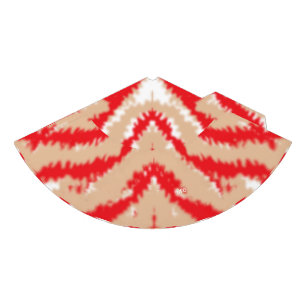 Red, orange, and pink textured patterns and motifs party hat