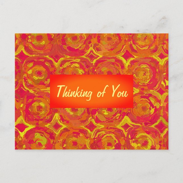 Red, Orange and Yellow postcard (Front)