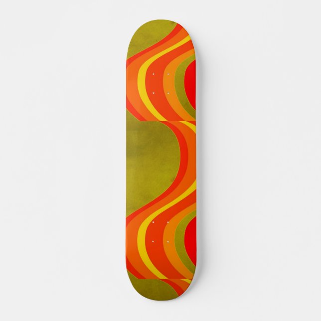 Red Orange and Yellow Skateboard (Front)