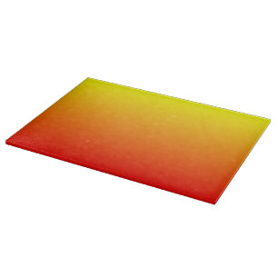 Red, Orange and Yellow Watercolor Gradient Cutting Board