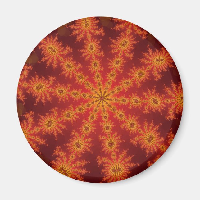 Red Orange Decasteer Magnet (Front)