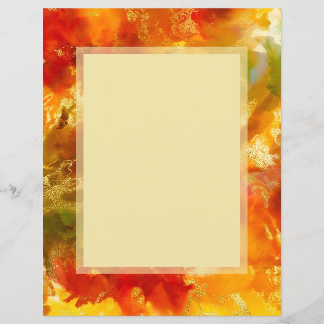 Red, orange, gold, yellow marble (Front)