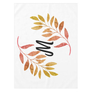 red orange green sparkle glitter add our name mono tablecloth