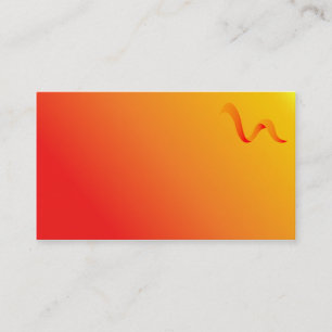 Red & Orange Logo, Business Card