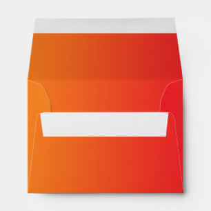Red & Orange Ombre A6 Linen Envelope