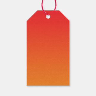 Red & Orange Ombre Gift Tags