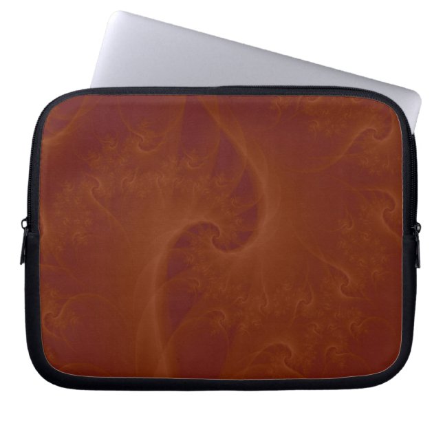 Red Orange Twist Laptop Sleeve (Front)