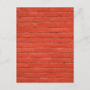 Red Orange Wall Postcard