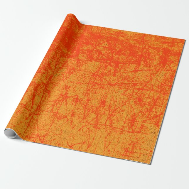 Red & Orange Wrapping Paper (Unrolled)