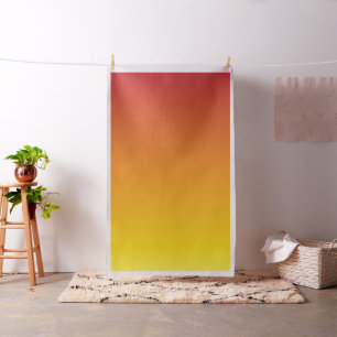 Red Orange Yellow Gradient Fabric