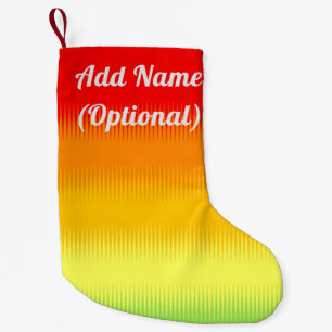 Red Orange Yellow Green Small Christmas Stocking