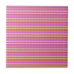 Red Orange Yellow Lined Tile