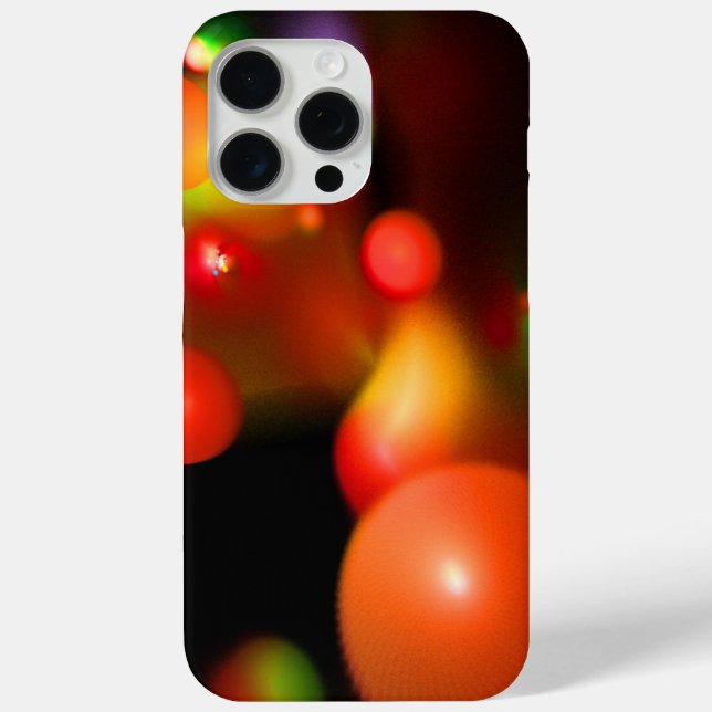 RED ORANGE YELLOW QUANTUM BUBBLES Case-Mate iPhone CASE (Back)