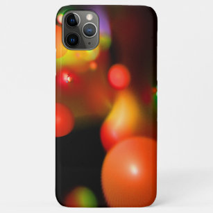 RED ORANGE YELOW FRACTAL BUBBLES IN BLACK iPhone 11 PRO MAX CASE