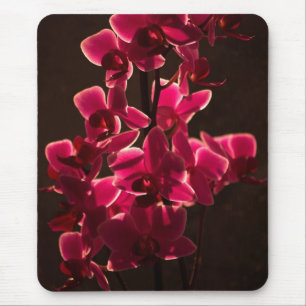 Red Orchid Flower Mousepad