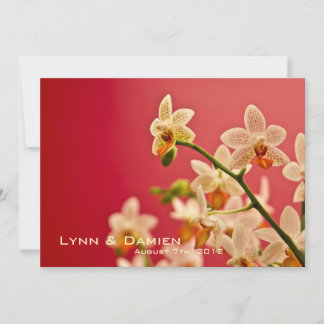 Red Orchid • Wedding Invitation