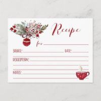 Red Ornament Holiday Recipe