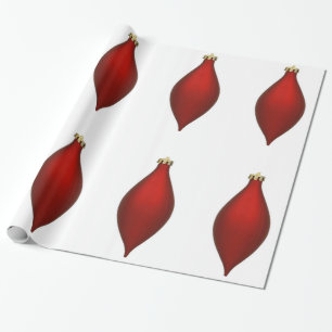 Red Ornament Wrapping Paper