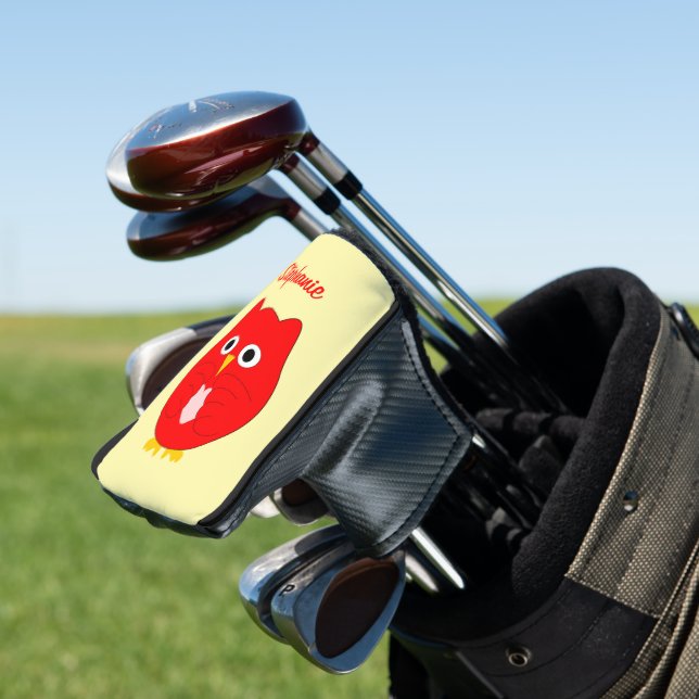 Red Owl Design Golf Head Cover (In Situ)