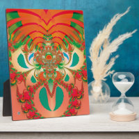 Red Owl Fractal Abstract Art