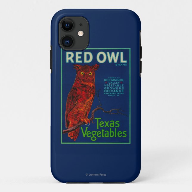 Red Owl Vegetable Label Case-Mate iPhone Case (Back)