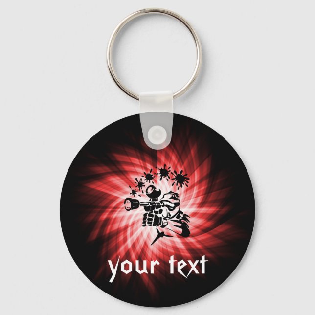 Red Paintball Key Ring (Front)