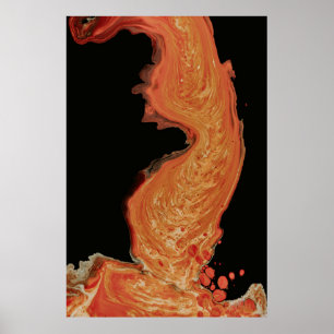 Red painting photograph poster