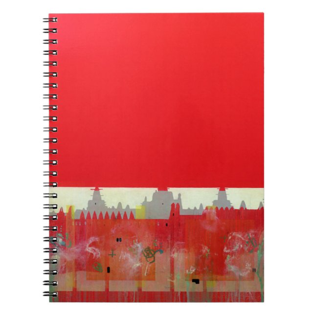 Red Painting Spiral Notebook (Front)