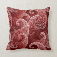 Red Paisley Exotic Pattern