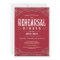 Red Paisley Rehearsal Dinner Invitations