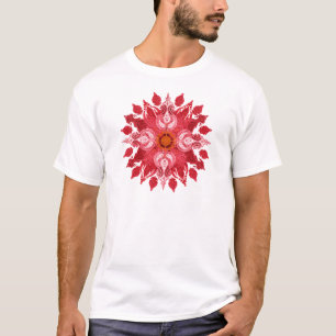 Red paisley sun mandala T-Shirt