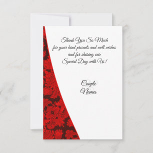 Red paisley thank you