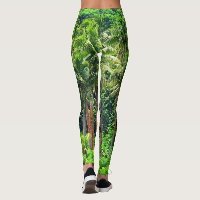RED PALM LEGGINGS (Back)