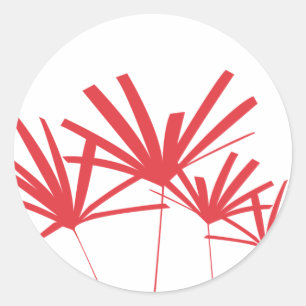 RED PALMS Sticker