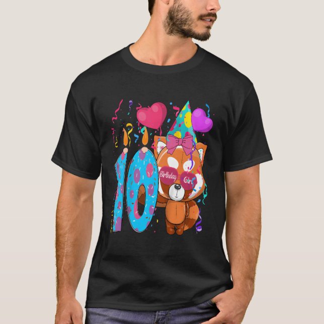 Red Panda 10Th I'M 10 T-Shirt (Front)